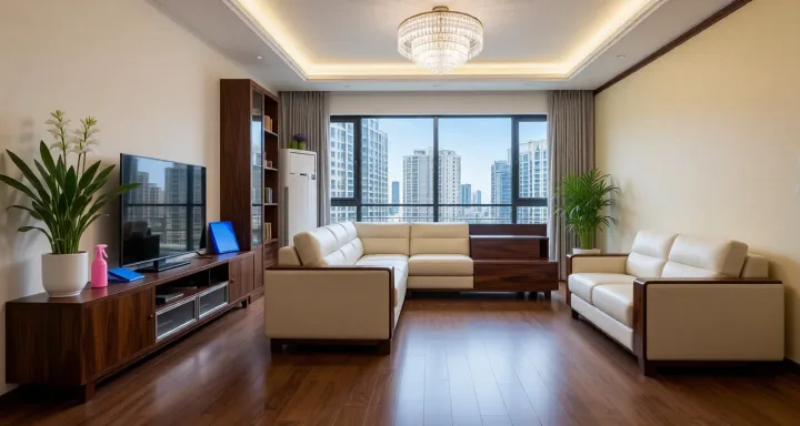 Room type: livingroom Apartment for rent in Beijing - Jinyu Huafu Phase II - Photo 1